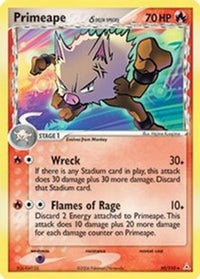 Primeape (50/110) (Espèce Delta) (Estampillé) [EX : Fantômes Holon] 