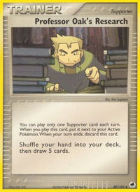 Professor Oak's Research (80/101) - Dragon Frontiers Reverse Holofoil