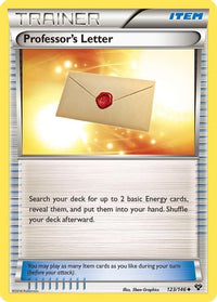 Professor's Letter (123/146)  - XY Base Set