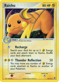 Raichu (12/112)  - FireRed & LeafGreen Holofoil