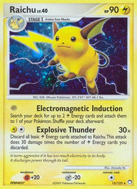 Raichu (15/123) - Mysterious Treasures Holofoil