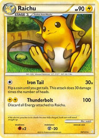 Raichu (10/123) - HeartGold SoulSilver Holofoil