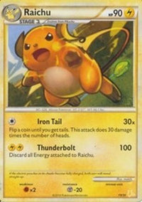 Raichu (# Non-Holo) (19) - HGSS Trainer Kit Gyarados & Raichu