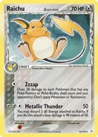 Raichu (Delta Species) (15/110)  - Holon Phantoms Holofoil
