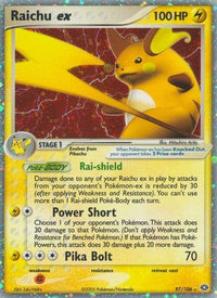 Raichu ex (97/106)  - Emerald Holofoil