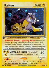 Raikou (13/64) - Neo Revelation 1st Edition Holofoil