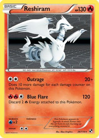 Reshiram (26/114) - Black and White Holofoil