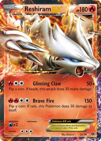 Reshiram EX (22/99) - Next Destinies Holofoil