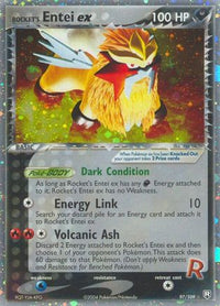 Rocket's Entei ex (97/109) - Team Rocket Returns Holofoil