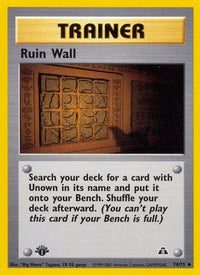Ruin Wall (74/75) - Neo Discovery 1st Edition