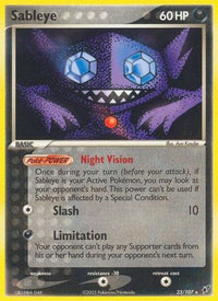 Sableye (23/107) - Deoxys Reverse Holofoil