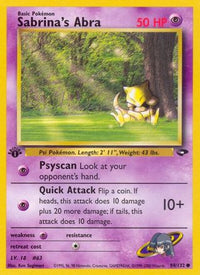 Sabrina's Abra (94/132)  - Gym Challenge Unlimited