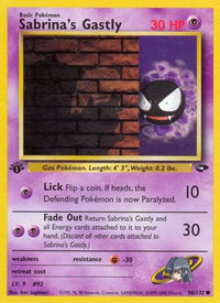 Sabrina's Gastly (96/132) - Gym Challenge 1st Edition