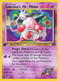 Sabrina's Mr. Mime (59/132) - Gym Challenge 1st Edition