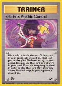 Sabrina's Psychic Control (121/132) - Gym Challenge 1st Edition