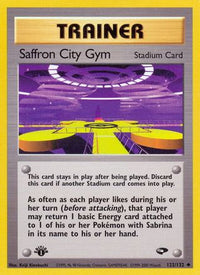 Saffron City Gym (122/132)  - Gym Challenge 1st Edition