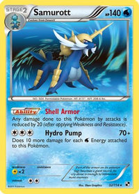 Samurott (32/114) - Black and White Holofoil