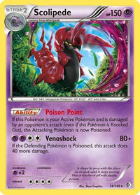 Scolipede (74/149)  - Boundaries Crossed Holofoil
