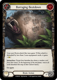 Barraging Beatdown (Yellow) [WTR018-R] (Welcome to Rathe) Alpha Print Rainbow Foil - POKÉ JEUX