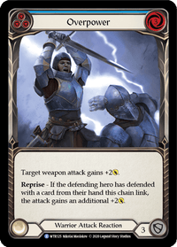 Overpower (Blue) [U-WTR125] (Welcome to Rathe Unlimited) Unlimited Rainbow Foil - POKÉ JEUX