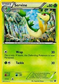 Servine (1/12)  - McDonalds Promos 2012 Holofoil