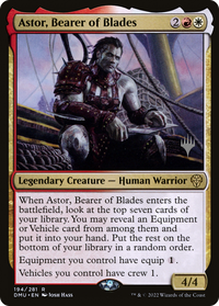 Astor, porteur de lames (Pack promotionnel) [Dominaria United Promos] 