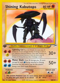 Shining Kabutops (108/105) - Neo Destiny 1st Edition Holofoil