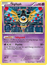 Sigilyph (66/113) - Legendary Treasures Holofoil