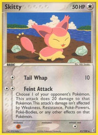 Skitty (41/100) (Estampillé) [EX : Gardiens de cristal] 