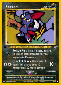 Sneasel (24/64)  - Neo Revelation 1st Edition