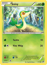 Snivy (1/114)  - Black and White