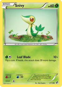 Snivy (2/114)  - Black and White