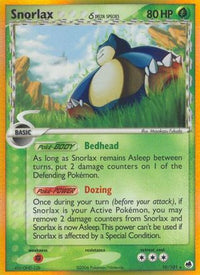 Snorlax (Delta Species) (10/101) - Dragon Frontiers Reverse Holofoil