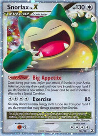 Snorlax Lv.X (111/111) - Rising Rivals Holofoil