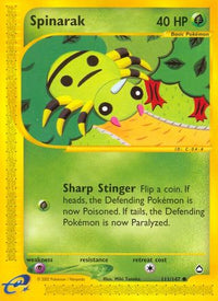 Spinarak (111/147)  - Aquapolis