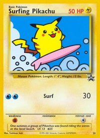Surfing Pikachu (28/53)  - WoTC Promo