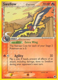 Swellow (40/101) (Espèce Delta) (Estampillé) [EX : Dragon Frontiers] 