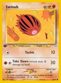 Swinub (57/64) - Neo Revelation 1st Edition