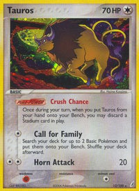 Tauros (12/100) - Crystal Guardians Holofoil