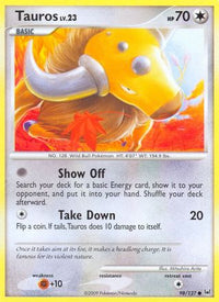Tauros (98/127) - Platinum