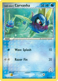 Team Aqua's Carvanha (48/95)  - Team Magma vs Team Aqua