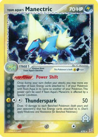 Team Aqua's Manectric (4/95) - Team Magma vs Team Aqua Holofoil