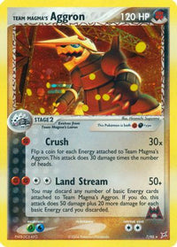Team Magma's Aggron (7/95) - Team Magma vs Team Aqua Holofoil