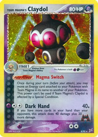 Team Magma's Claydol (8/95)  - Team Magma vs Team Aqua Holofoil