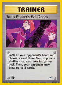 Les mauvaises actions de la Team Rocket (103/105) [Neo Destiny 1ère édition] 
