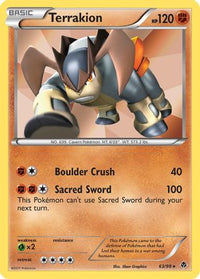 Terrakion (63/98) - Emerging Powers Holofoil