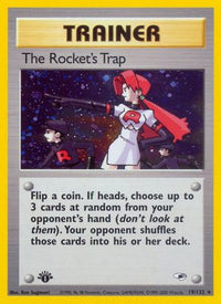 The Rocket's Trap (19/132) - Gym Heroes 1st Edition Holofoil