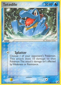 Totodile (78/115) (Estampillé) [EX : Forces invisibles] 