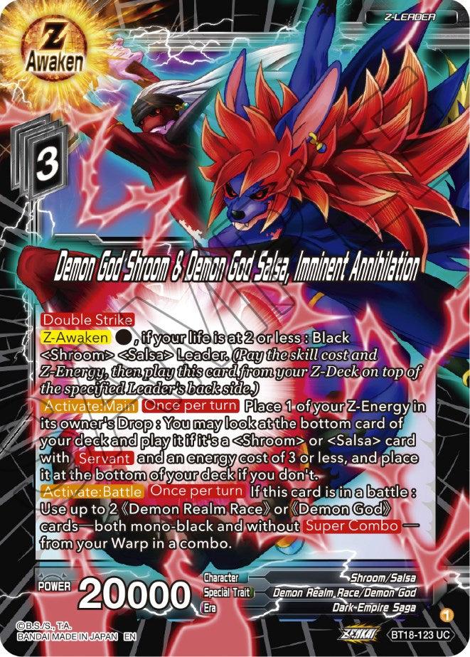 Demon God Shroom & Demon God Salsa, Imminent Annihilation (BT18-123) [Dawn of the Z-Legends] - POKÉ JEUX