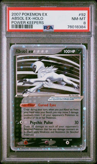 2007 POKEMON EX POWER KEEPERS #92 ABSOL EX-HOLO POWER KEEPERS PSA 8 #76018384